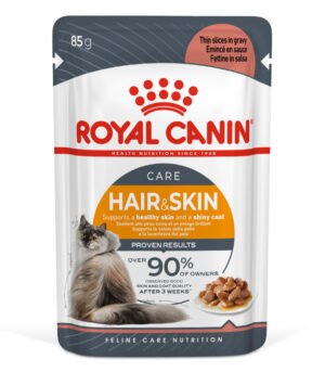ROYAL CANIN HAIR & SKIN WET IN GRAVY 85G