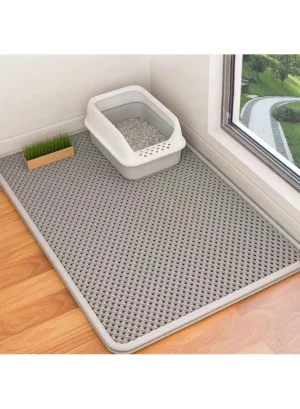WATER PROOF CAT LITTER MAT BLACK 40x50CM