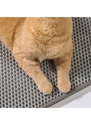 WATER PROOF CAT LITTER MAT BLACK 40x50CM