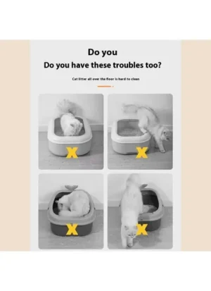 WATER PROOF CAT LITTER MAT BLACK 40x50CM