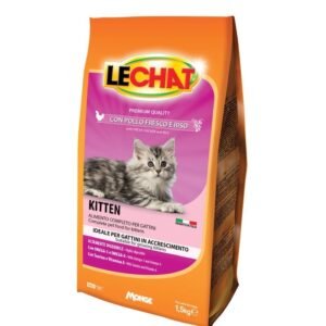 LECHAT KITTEN CAT DRY FOOD CHICKEN & RICE  1.5KG