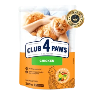 CLUB 4 PAWS ADULT CAT CHICKEN 300G 2226