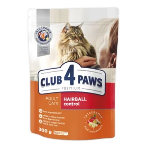 CLUB 4 PAWS ADULT CAT HAIRBALL CONTROL WITH CHICKEN 300G 2231