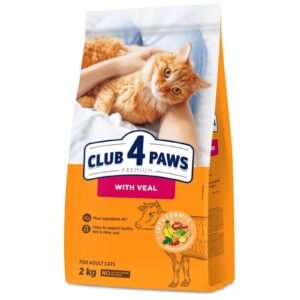 CLUB 4 PAWS ADULT CAT WITH VEAL 2KG 2318