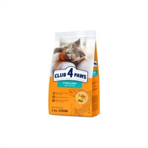 CLUB 4 PAWS STERILISED WITH CHICKEN ADULT CAT 2KG 2229