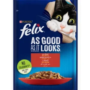 FELIX CAT BEEF IN JELLY POUCH 85G 206501
