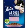 FELIX CAT TROUT & GRN BEANS IN JELLY POUCH 85G 206203