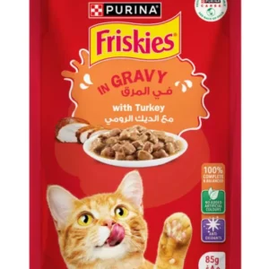 FRISKEIS CAT TURKEY IN GRAVY POUCH 85G 206012