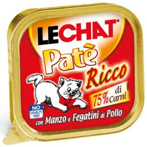 LECHAT PATE RICCO BEEF/CHICKEN LIVER 100G