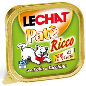 LECHAT PATE CHICKEN TURKEY 100G