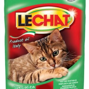 LECHAT POUCHE MANZO BEEF & VEGETABLES100G