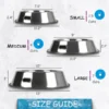 Size-guide-classic-stainless-steel-dog-bowl-large-medium-small-600x600 DOG STAINLESS STEEL BOWL 26CM G04