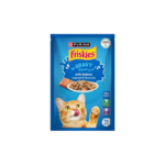 FRISKEIS CAT SALMON IN GRAVY POUCH 85G 206014
