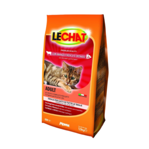 LECHAT ADULT CAT DRY FOOD BEEF & VEG 1.5KG
