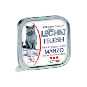 LECHAT CAT WET MANZO BEEF PATE 100G