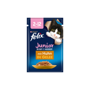 FELIX KITTEN CHICKEN IN JELLY POUCH 85G 206504