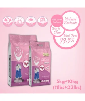 VANCAT CAT LITTER BABY POWDER 10KG