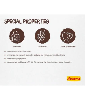 JOSERA CAT ADULT DRY STERILISED NATURELLE 2KG