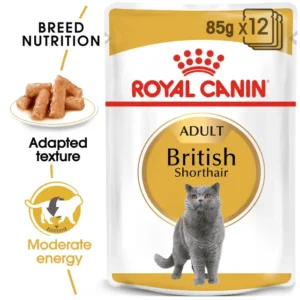 ROYAL CANIN BRITISH SHORT HAIR NARROW IN GRAVY 85G