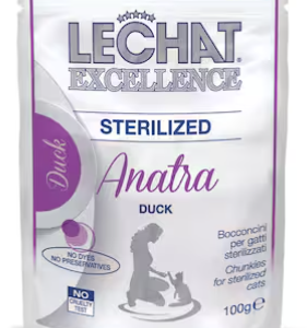 LECHAT EXCELLENCE POUCHE STERILZED DUCK100G