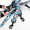 LEASH+HARNESS 2.5CM DOTTED