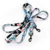 LEASH+HARNESS 2.5CM DOTTED