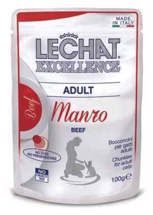lechat_excellence_gatto_umido_bocconcini_bocconcini_con_manzo_adult LECHAT EXCELLENCE POUCHE ADULT BEEF 100G