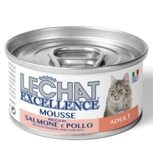 LECHAT EXECELLENCE MOUSSE ADULT SALMON CHICKEN 85G