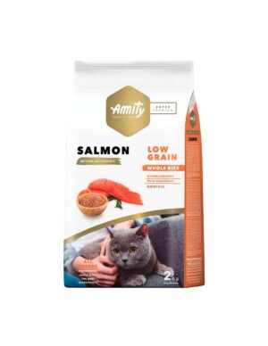 AMITY ADULT CAT SUPER PREMIUM LOW GRAIN DRY FOOD SALMON 2KG AMITY ADULT CAT SUPER PREMIUM LOW GRAIN DRY FOOD SALMON 2KG