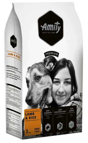 AMITY DOG PREMIUM DRY FOOD LAMB & RICE 3KG