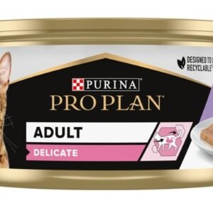 PRO PLAN ADULT CAT DELICATE MOUSSE TURKEY 85G
