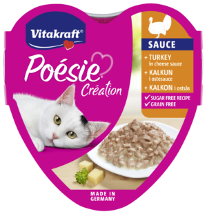 VITAKRAFT CAT POESIE TURKEY & CHEESE SUACE 85G
