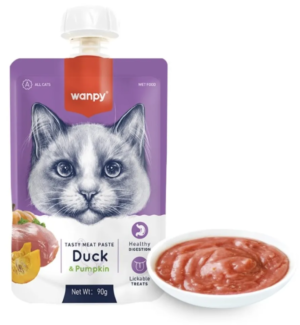 6927749871521 WANPY CAT MEAT PASTE DUCK & PUMPKIN 90G