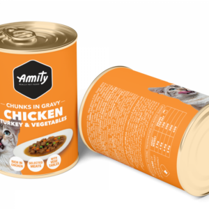 AMITY CAT ADULT WET FOOD CHICKEN TURKEY & VEGETABLE GRAVY 415G