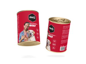 8436600822216 AMITY DOG WET FOOD BEEF CHNKS IN GRAVY 1250G