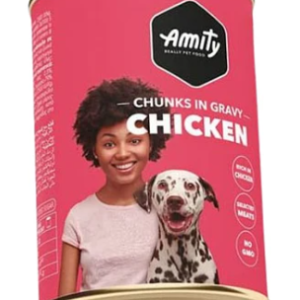 AMITY DOG WET FOOD CHKN CHNKS IN GRAVY 415G