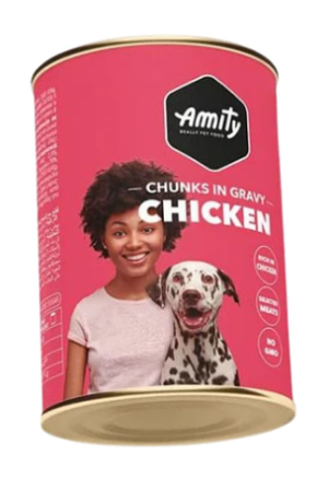 8436600822308 AMITY DOG WET FOOD CHKN CHNKS IN GRAVY 415G