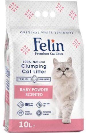 FELIN CAT LITTER BABY POWDER 10L
