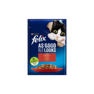 FELIX CAT BEEF IN JELLY POUCH 85G
