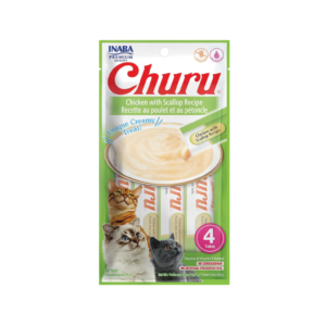 INABA CHURU CREAMY TREAT CHICKEN WITH SCALLOP PACK 4x14G