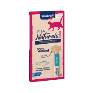 VITAKRAFT CAT LIQUID SNACK NATURAL SALMON 15Gx5PCS