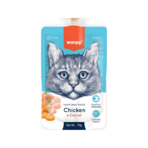 WANPY CAT MEAT PASTE CHICKEN & CARROT 90G