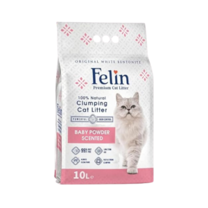 FELIN CAT LITTER BABY POWDER 10L