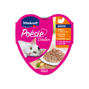 VITAKRAFT CAT POESIE TURKEY & CHEESE SUACE 85G