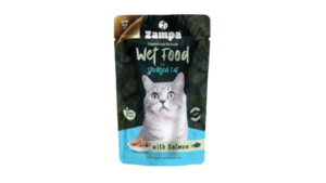 Untitled design (24) ZAMPA CHUNKS IN JELLY WET FOOD STERILISED CAT SALMON 85G