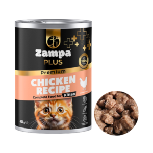 ZAMPA CAT WET FOOD CHICKEN KITTEN CANNED 400G