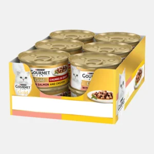 GOURMET GOLD CAT MUOSSE VEAL & FISH 85G