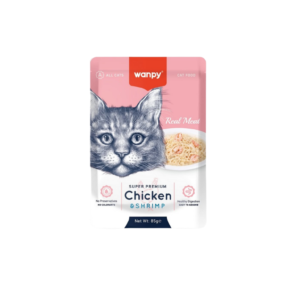 WANPY CAT WET FOOD CHICKEN & SHRIMP 85G