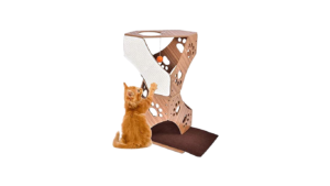 PETELLOW CAT SCRATCHING TREE
