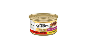 GOURMET GOLD CAT GRAVY BEEF & CHIKCEN 85G